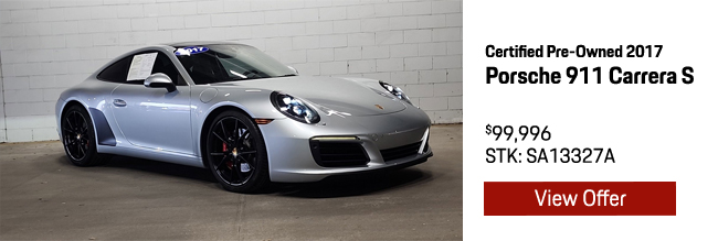 Certified Pre-Owned 2017 Porsche 911 Carrera S