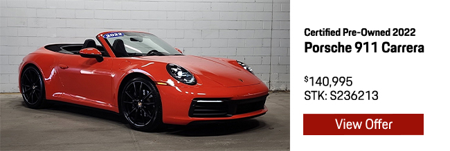 Certified Pre-Owned 2022 Porsche 911 Carrera