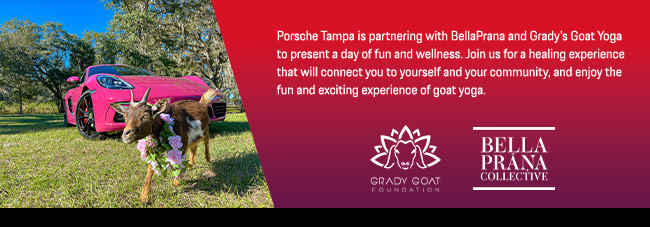 Porsche of Tampa Partnering with Bella Prana Collective for some yoga