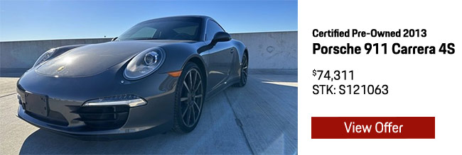  Pre-Owned 2012 Porsche 911 991 Carrera S