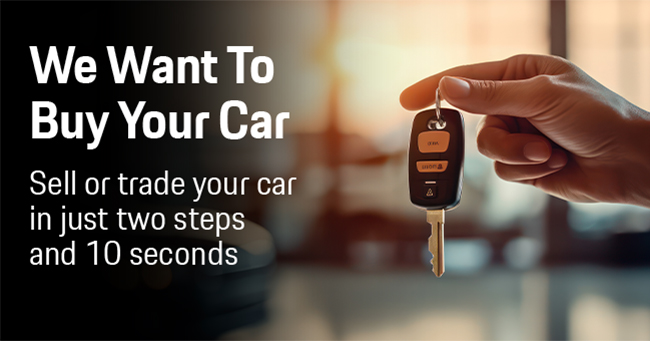 we want to buy your car, sell or trade your car in just two steps and 10 seconds