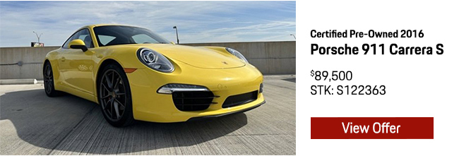  Pre-Owned 2012 Porsche 911 991 Carrera S