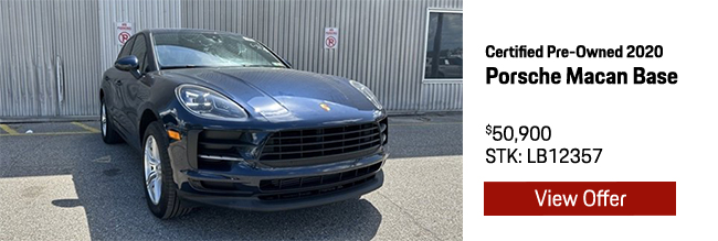 Certified Pre-Owned 2020 Porsche Macan Base