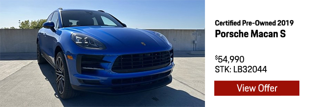 Certified Pre-Owned 2019 Porsche Macan S