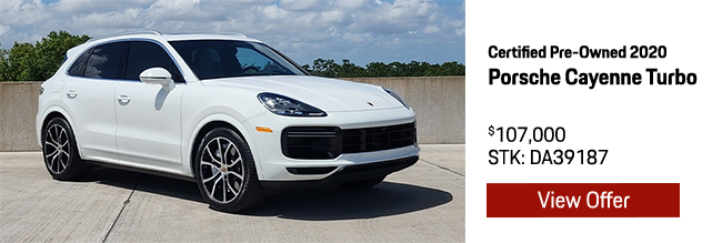 Certified Pre-Owned 2020 Porsche Cayenne Turbo