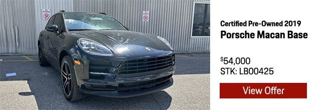 Certified Pre-Owned 2019 Porsche Macan Base