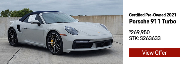  Certified Pre-Owned 2021 Porsche 911 Turbo