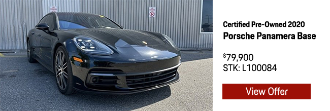 Certified Pre-Owned 2020 Porsche Panamera Base