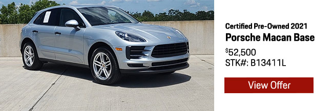 Certified Pre-Owned Porsche for sale