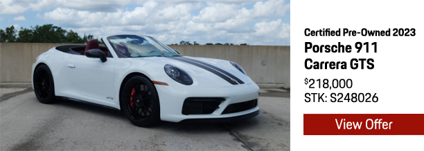 Certified Pre-Owned Porsche for sale