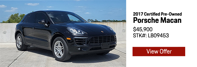 2017 Certified Pre-Owned Porsche Macan