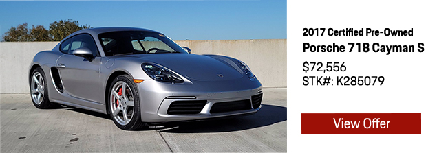 2019 Certified Pre-Owned Porsche 718 Cayman S