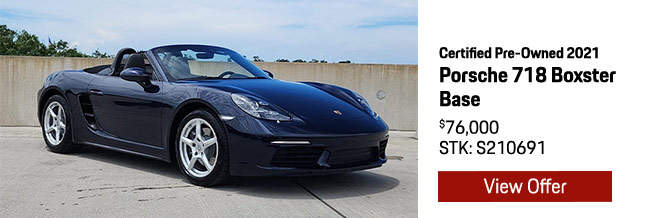 Certified Pre-Owned Porsche for sale