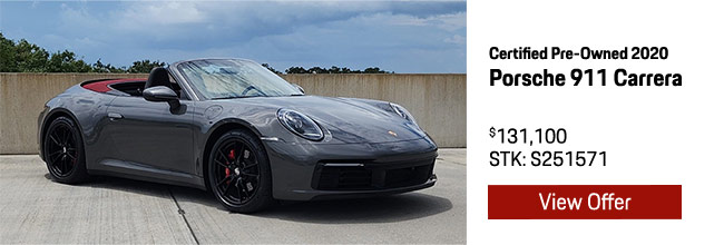 Certified Pre-Owned Porsche for sale