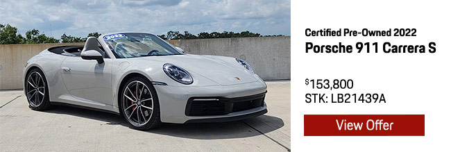 Certified Pre-Owned Porsche for sale