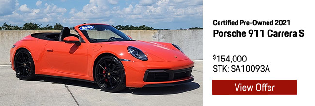 Certified Pre-Owned Porsche for sale