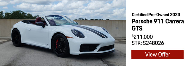 Certified Pre-Owned Porsche for sale