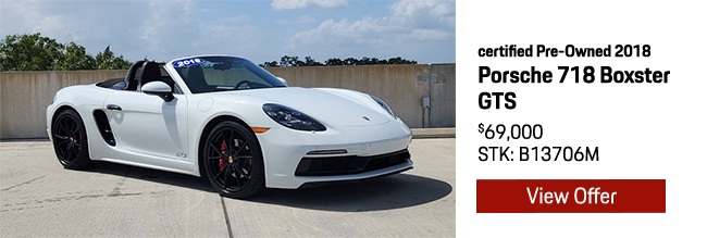 Certified Pre-Owned 2018 Porsche 718 Boxster GTS