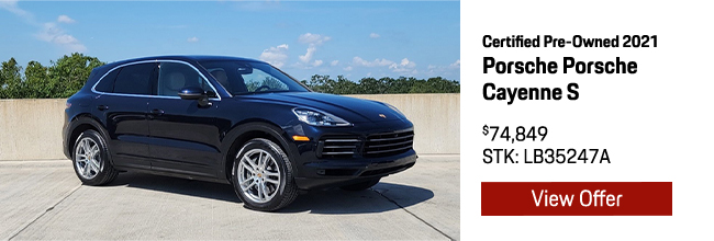 Certified Pre-Owned 2021 Porsche Cayenne S