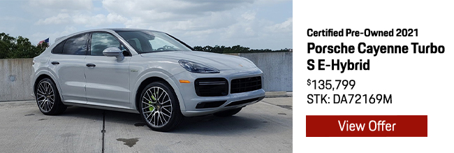 Certified Pre-Owned 2021 Porsche Cayenne Turbo S E-Hybrid