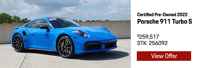 Certified Pre-Owned 2022 Porsche 911 Turbo S