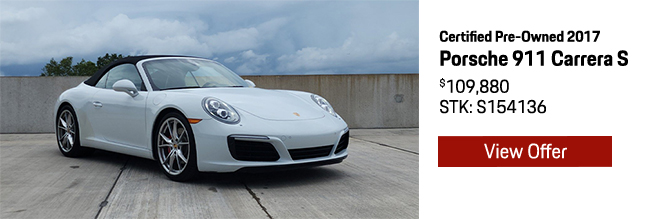 Certified Pre-Owned 2017 Porsche 911 Carrera S