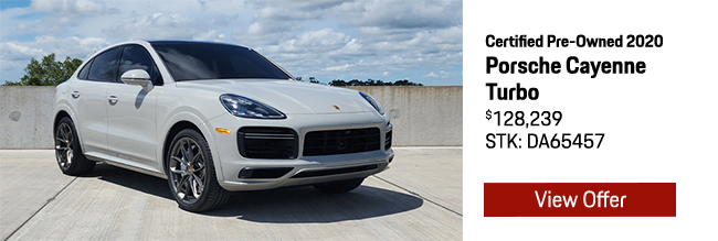 2020 Certified Pre-Owned Porsche Cayenne Turbo