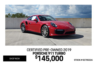 special pricing on Porsche Taycan