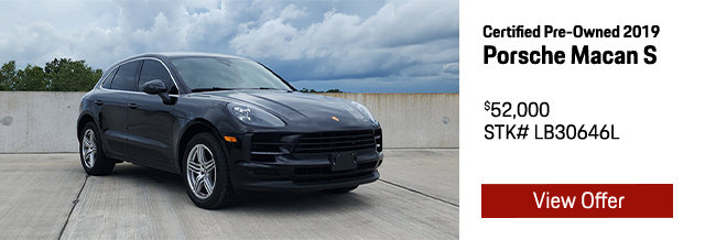 Certified Pre-Owned 2019 Porsche Macan S