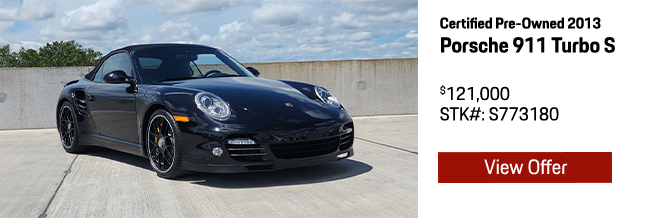 2013 Certified Pre-Owned Porsche 911 Turbo S