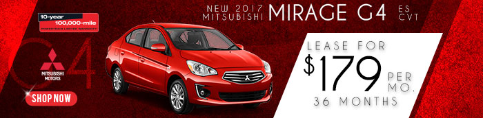 New 2017 Mistubishi Mirage G4
