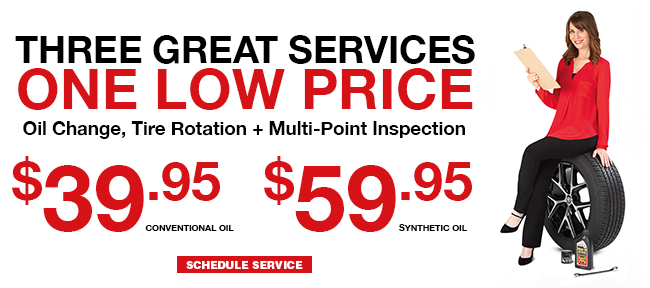 Oil Change, Tire Rotation + Multi-Point Inspection