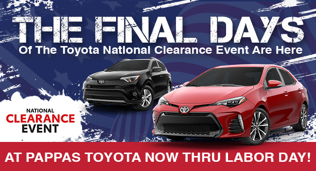 The FINAL DAYS of the Toyota National Clearance Event are here