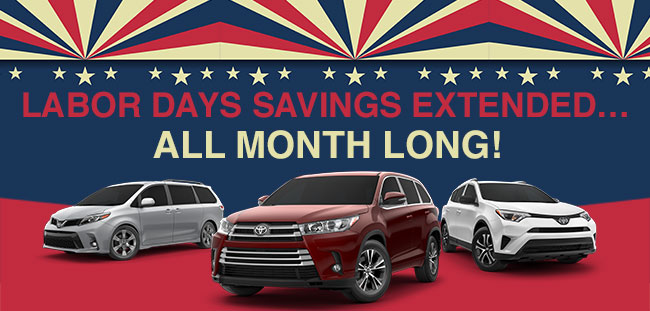 Labor Days Savings Extended…