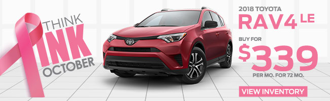 2018 Toyota RAV4 LE Buy for $339 per mo. for 72 mo.