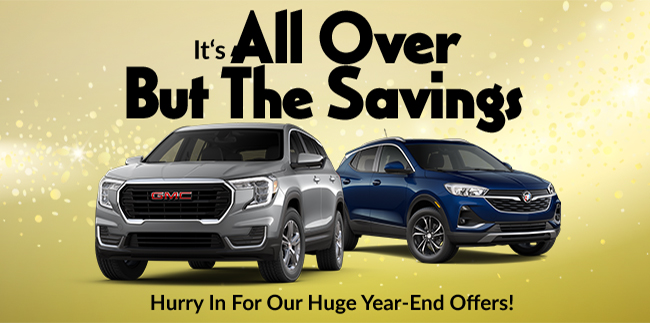 Its all over but the savings - hurry in for our huge year-end offers