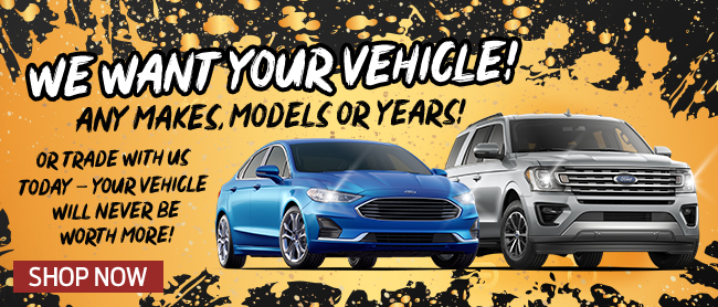We want your vehicle