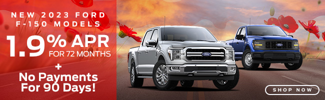 special offers on select Ford vehicles