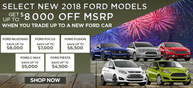 8,000 off select 2018 ford models