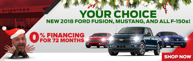 New 2018 Ford Fusion, Mustang, and All F-150