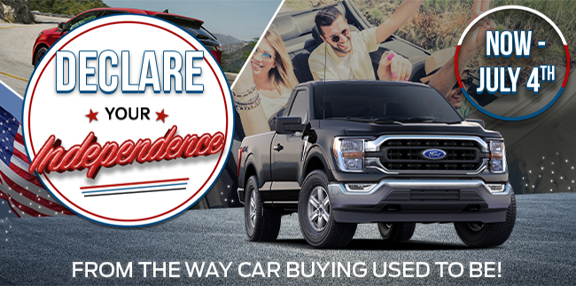 Declare your independence from the way car buying used to be!