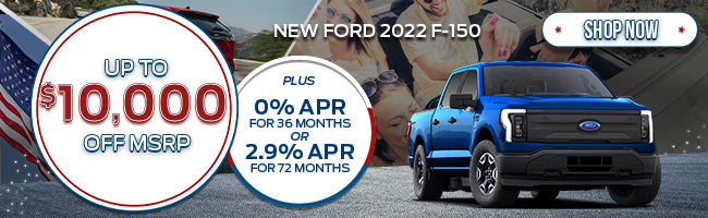 Ford 2022 F-150 special offers
