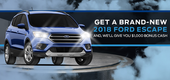 Get a Brand-new 2018 Ford Escape