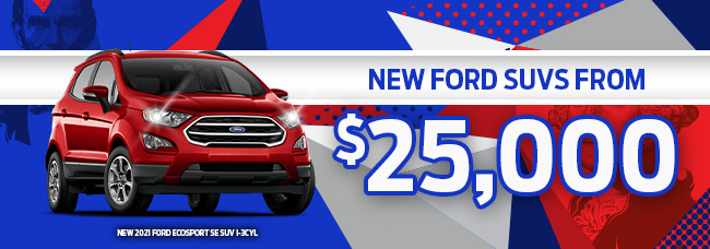 New Ford SUVs from $25,000