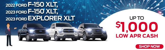 2022 and 2023 Ford F-150 XLT and 2023 Ford Explorer XLT
