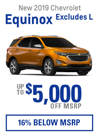 New 2019 Chevrolet Equinox Excludes L