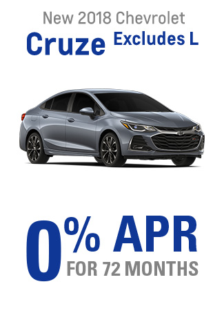 New 2018 Chevrolet Cruze Excludes L