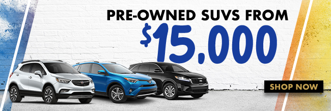 Pre-Owned SUVs from $20,000