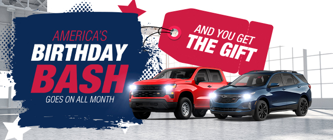 Americas birthday bash goes on all month - and you get the gift