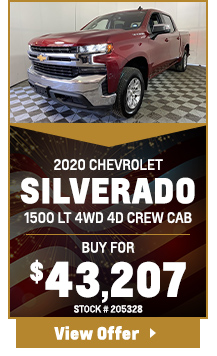 2020 CHEVROLET SILVERADO 1500 LT 4WD 4D CREW CAB